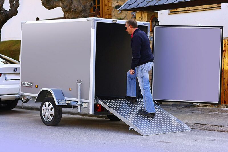 Puerta tipo rampa remolque aluminio PH260