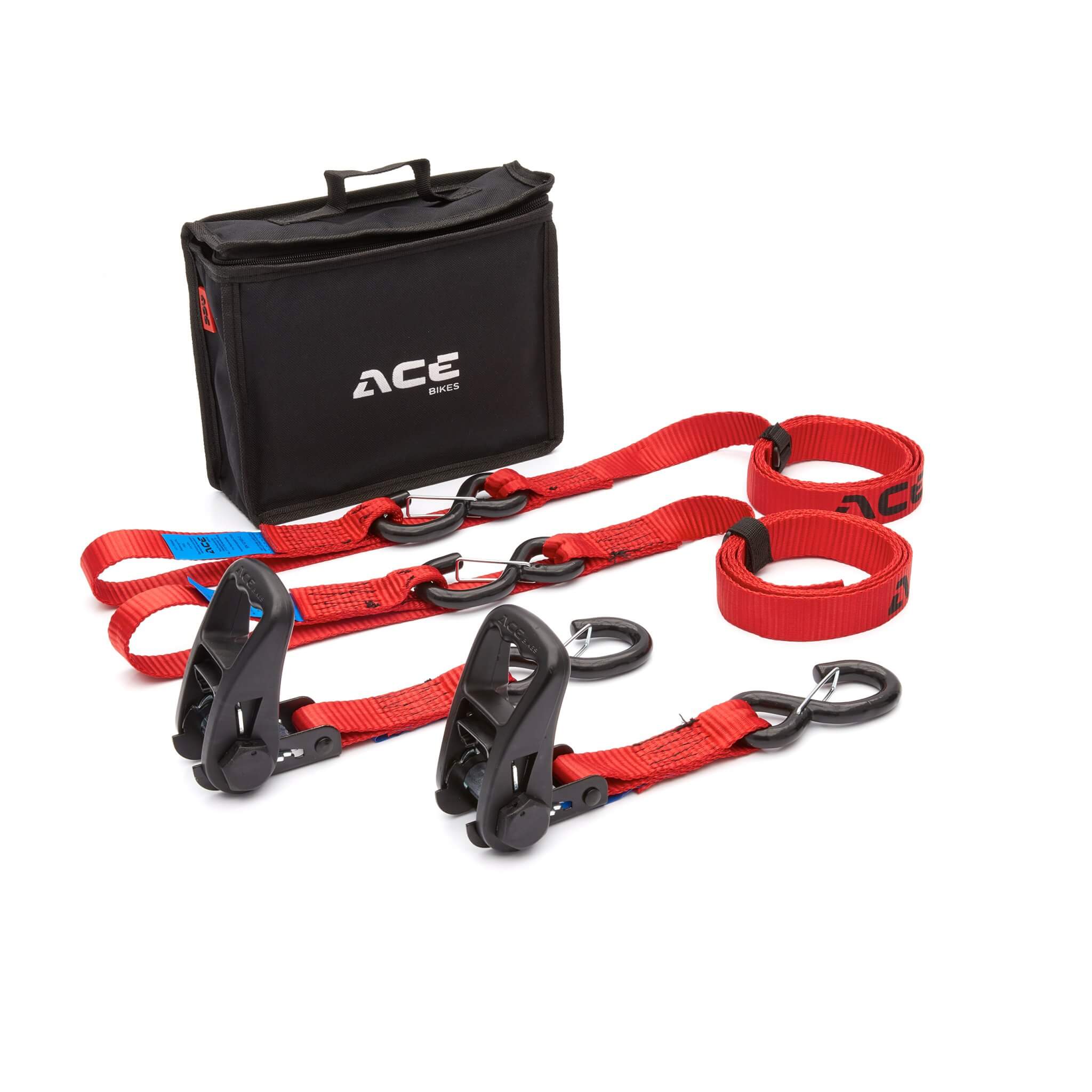 Kit 2 correas de trinquete para moto Ratchet Premium