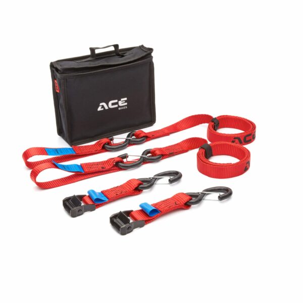 Kit 2 correas con hebilla de leva para moto Cam Buckle Premium