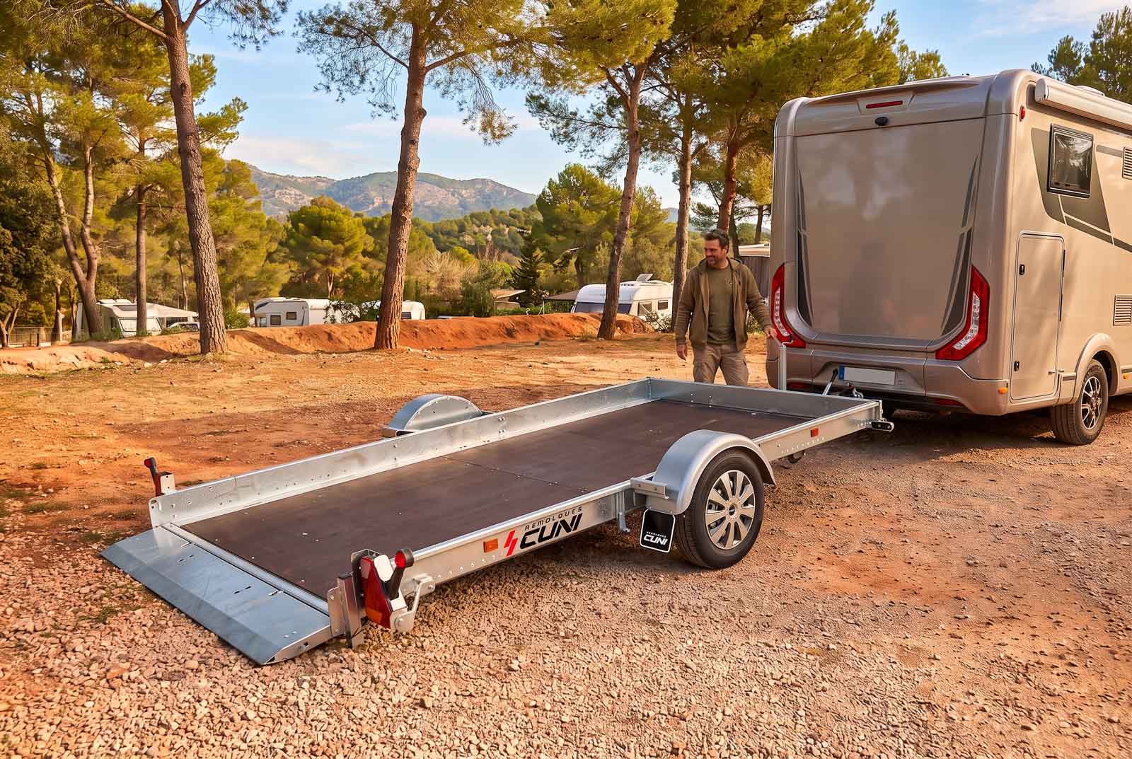 Remolque plataforma INDIANAPOLIS MAX 350 Plegable 4 Remolque plataforma INDIANAPOLIS MAX 350 Plegable - Imagen 3
